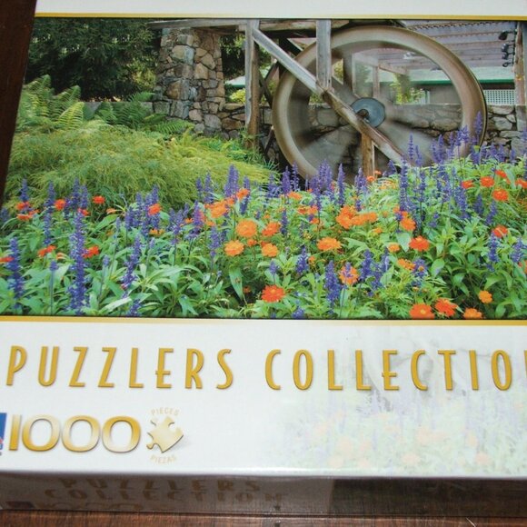 NWOT Sure-Lox Water Wheel & Floral Jigsaw Puzzle 1000 Piece (P107) - Picture 3 of 4